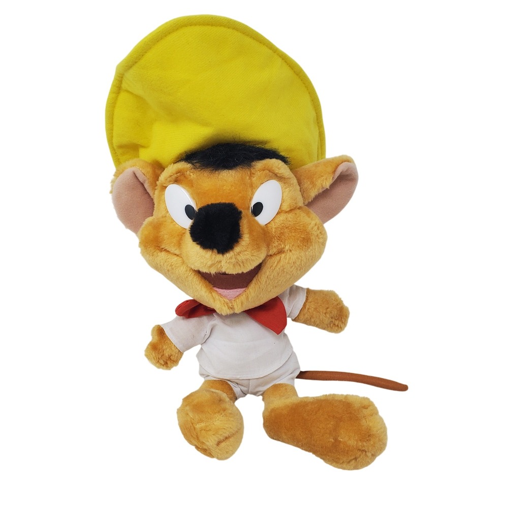 Vintage 1997 Play-By-Play Looney Tunes Speedy Gonzales Plush 16 Inch Stuffed Toy